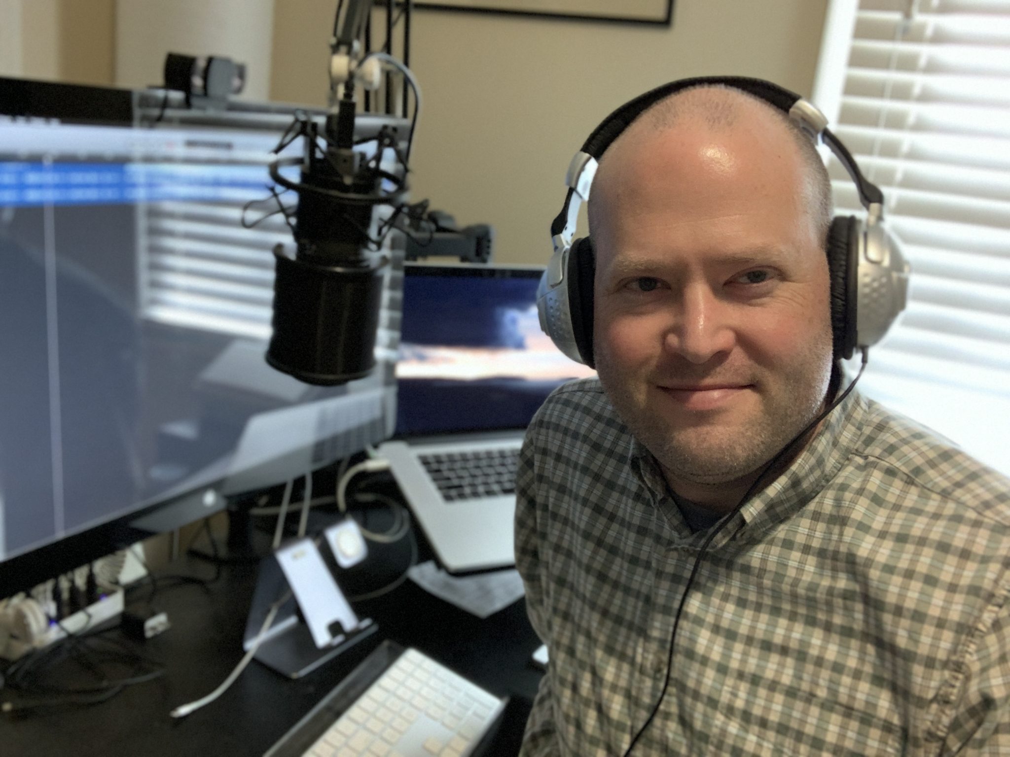 Ready to podcast - Photos from Chris Hardie