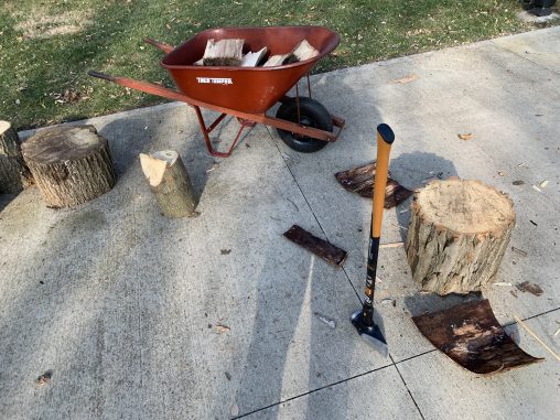 Wood chopping time